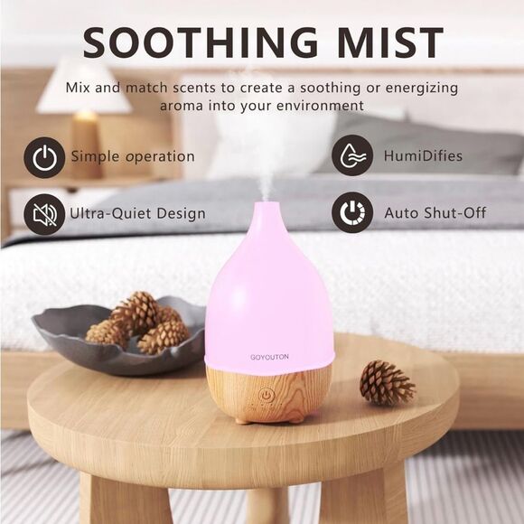 Cream and Brown Essential Oil Diffuser electronic - Picture 7 of 7